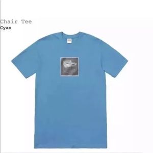 Supreme Chair Tee SS18, Cyan